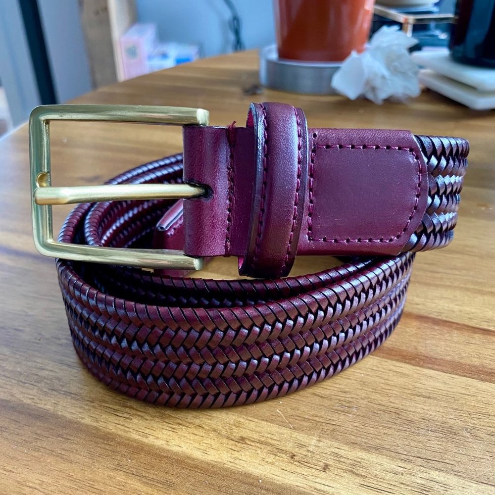 Beltology Cordovan Brown Men's Leather Belt - 34